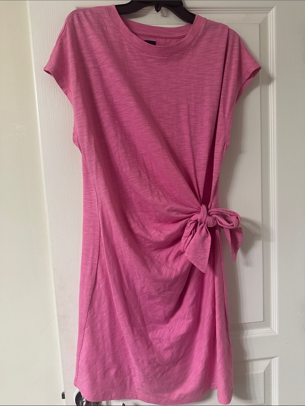 GAP Hot Pink Side-Knot Mini Dress